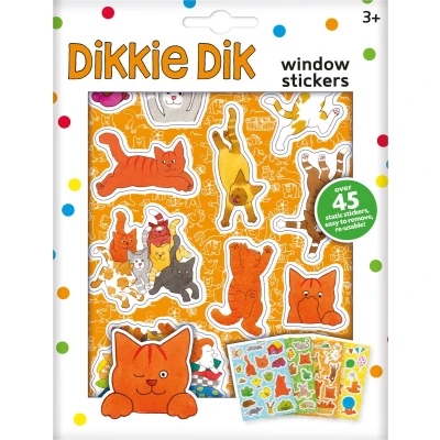 Afbeelding van Dikkie Dik raamstickers, niet permanente verplaatsbare stickers met speelachtergrond vanaf 3 jaar Bambolino Toys