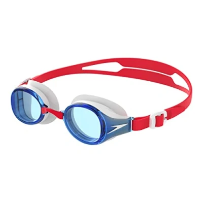 Afbeelding van Speedo Unisex Jeugd Hydropure Junior Goggles, Rood/Wit/Blauw, One Size