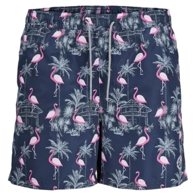Afbeelding van JACK &amp; JONES JUNIOR zwemshort JPSTFIJI donkerblauw/roze