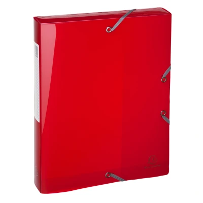 Afbeelding van Klasseerdoos IDERAMA PP rug 40mm rood per 4