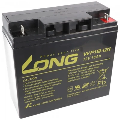 Afbeelding van Kung Lange batterij WP18 12I 12 volt 18 Ah 181x76x167mm M5 platte paal