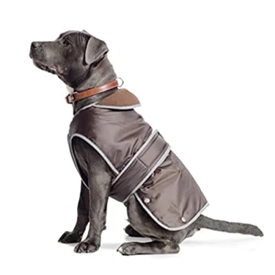 Afbeelding van Ancol Stormguard Dog Coat Chocolate Size Sml of Med 35cm lengte past 42 58 cm omtrek