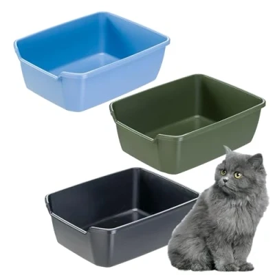Afbeelding van Ferplast Kattenbak NIP met hoge randen, open kattenbak, 46 x 36 h 16,2 cm
