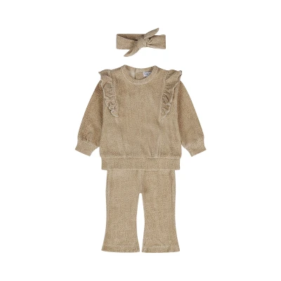 Afbeelding van Dirkje Set 3 delig Trui + Broek Haarband Pretty Fall Maat 56
