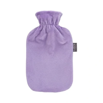 Afbeelding van Fashy warm water kruik Met Lila zachte hoes 2L