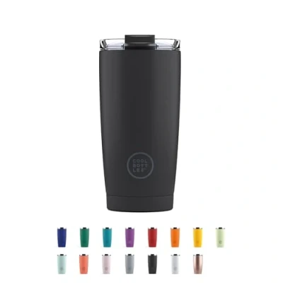 Afbeelding van Cool Bottles Thermosbeker 550 ml 5 uur warm, 10 koud BPA Vrij Mono Black