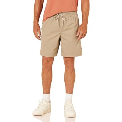 Afbeelding van Amazon Essentials Heren Trekkoord Walk Short,Khaki Medium