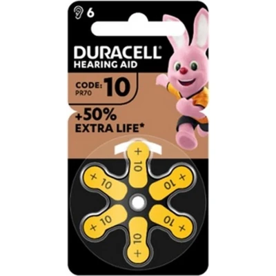 Afbeelding van Duracell hoorbatterijen type DA10 6 stuks