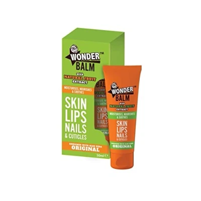 Afbeelding van Wonder Balm Handbalm/crème voor lippen, handen en nagels verrijkt met aloë vera de droge huid, 50 ml