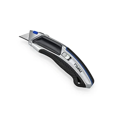 Afbeelding van Dahle Professionele Heavy Duty Cutter (trapeziummes, metalen behuizing, automatische lemmet, incl. 4 reservemesjes) zwart/zilver