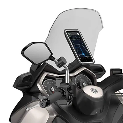 Afbeelding van Shapeheart Magnetische mobiele telefoonhouder voor motoren, achteraan, universele 360 rotatie, trillingsstomer, motor en scooter, waterdichte telefoon