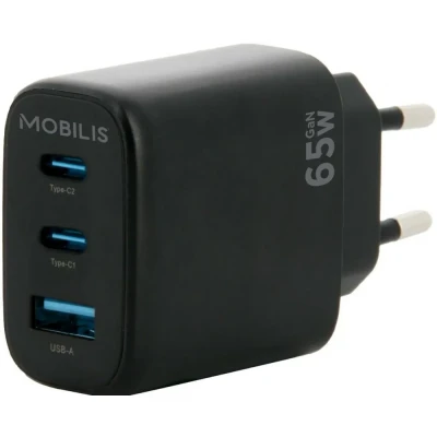 Afbeelding van Oplader Mobilis Zwart 65 W