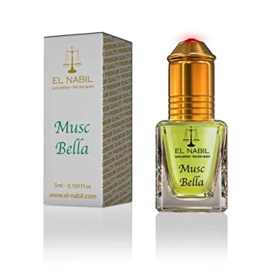 Afbeelding van Musc Bella 5 ml parfumgeur El Nabil Misk Musk parfumolie voor dames en heren