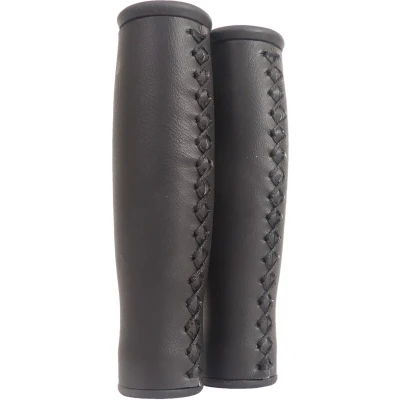 Afbeelding van Edge City Handvatset Leer 135/135 mm Per Set Zwart
