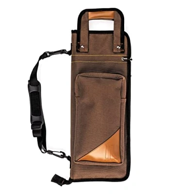 Afbeelding van ProMark Drum Stick Bag Transport Deluxe Drumstick Houder Drumsticks Gemaakt van Weerbestendig Ballistisch Nylon en Synthetisch Leer Kan op Tom worden bevestigd