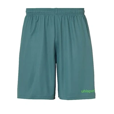 Afbeelding van Uhlsport Center Basic Short Heren Donkergroen / Fluo Groen Maat: S