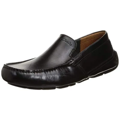 Afbeelding van Clarks Markeerman Plain Mocassin voor heren, zwart, 42 EU