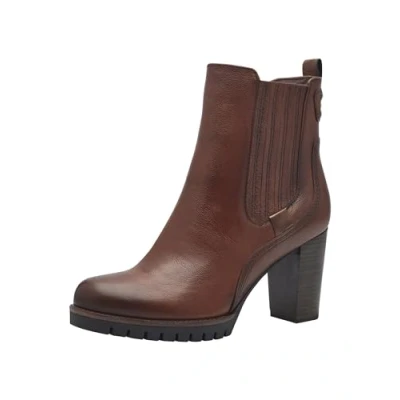 Afbeelding van Marco Tozzi Dames 2 25424 43 Chelsea laarzen, Cognac comb, 40 EU, Kam, EU