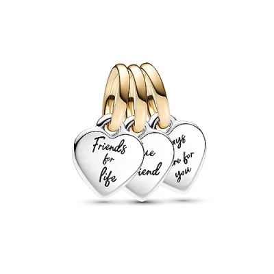 Afbeelding van Pandora 762722C00 Hangbedel Two tone Splittable Friendship Triple