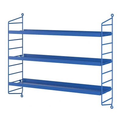 Afbeelding van String Pocket boekenplank metaal Blauw