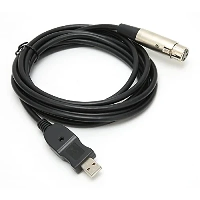 Afbeelding van USB Naar XLR adapterkabel 2.0 microfoonkabel Connectorkabels Adapter voor Microfoons studio audiokabeladapter Opname Karaoke Zingen 3M