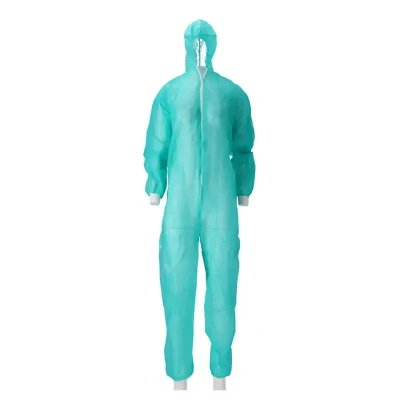 Afbeelding van Overalls CMT Coverall PP Non Woven met Ritssluiting Groen Maat XL