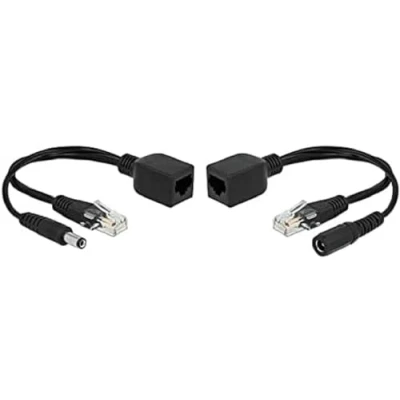 Afbeelding van Delock Passieve PoE Adapter Set RJ45 DC 5.5 x 2.1 mm