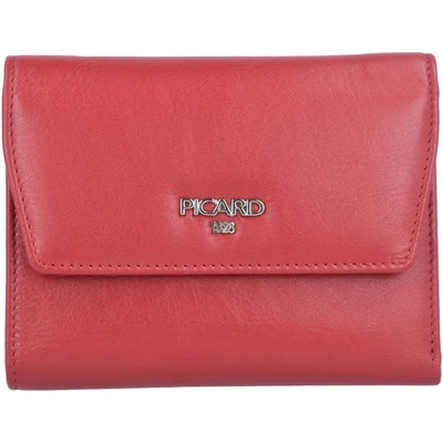 Afbeelding van PICARD Leren Portemonnee Bingo Flap Wallet Red Rood