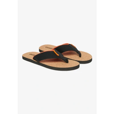 Afbeelding van Superdry Mannen Kurken Teenslippers met Print Zwart Grootte: 8 9