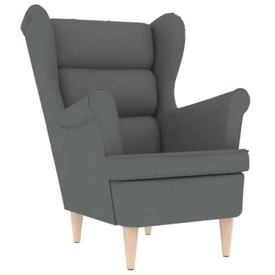 Afbeelding van Fauteuil 74x84x100 cm stof donkergrijs