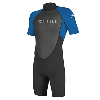 Afbeelding van O&#039;Neill Wetsuits Heren Reactor 2 2mm Back Zip Spring Wetsuit, Zwart/Ocean, M