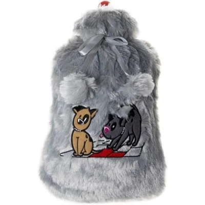 Afbeelding van Biggdesign Dogs Kruik Warmwaterkruik Kruikzak Kruikhoes Warmwaterzak Kinderkruik Warmwater met zachte Hoes