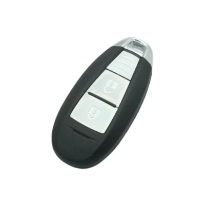 Afbeelding van Brovacs Vervangende schaal + ongesneden lege noodinzet sleutel compatibel met Suzuki 2 Knoppen Smart Keyless Entry Remote Key Case Fob PG581