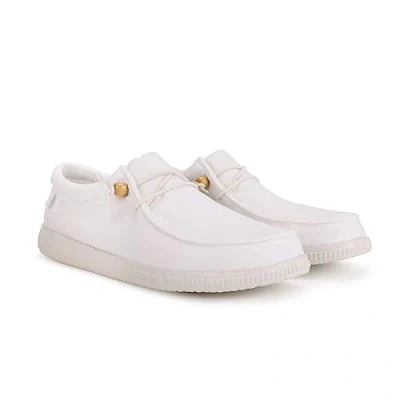 Afbeelding van WALK IN PITAS WP150 WALLABI WASHED Mocassins voor heren Platte schoenen Sneakers Slipschoenen Casual Walkinpitas Wit 43