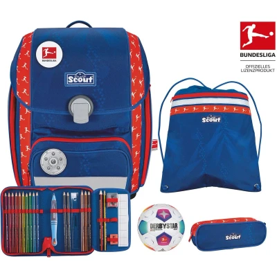 Afbeelding van Scout Schooltas Exklusiv Bundesliga Genius Set 4 delig Blauw