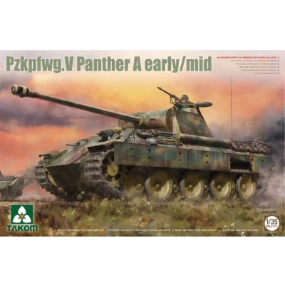 Afbeelding van 1:35 Takom 2175 Sd.Kfz. 171 Panther Ausf. A Mid Early Production Plastic Modelbouwpakket