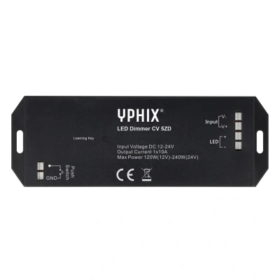 Afbeelding van Yphix Led Dimmer Cv 5zd LEDdirect.nl Traploos Dimmen 0 100% Radiografische Bediening Reikwijdte max 25 Meter Voor 12V en 24V Verlichting