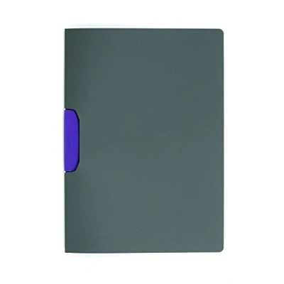 Afbeelding van Durable 230412 Klemmap Duraswing Color voor 30 vel DIN A4, zakje 5 stuks, antraciet met paarse klem