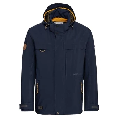 Afbeelding van Camel Active tussenjas heren met capuchon wijde fit donkerblauw 6XL / 64 Big &amp; Tall Plus Size