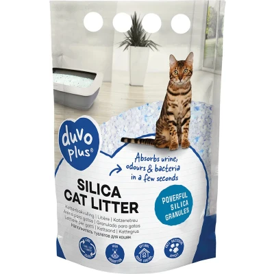 Afbeelding van Duvo+ Silica Naturel Kattenbakvulling 5 l