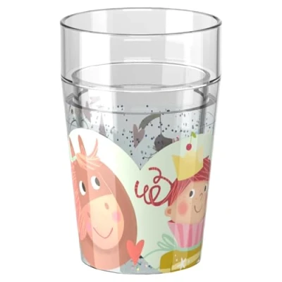 Afbeelding van HABA® Glitterbeker prinses &amp; paard, motief