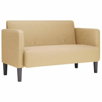 Afbeelding van vidaXL Loveseat bank 109 cm corduroy stof lichtgroen grijs