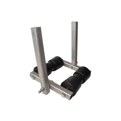 Afbeelding van Aanhangwagendirect Kielrol set op koker 2 delig 30x30 mm