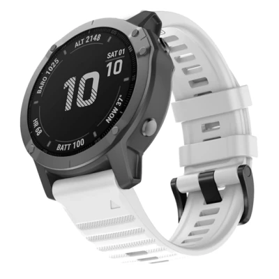 Afbeelding van Siliconen bandje Wit Garmin Tactix 8 51mm