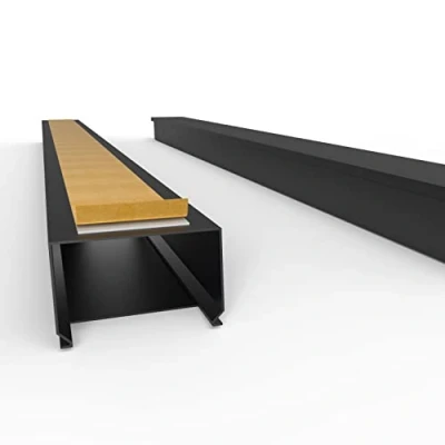 Afbeelding van kabelgoot zelfklevend Pro met schuimtape, 2 m 60 x 40 mm 1 m, zwart