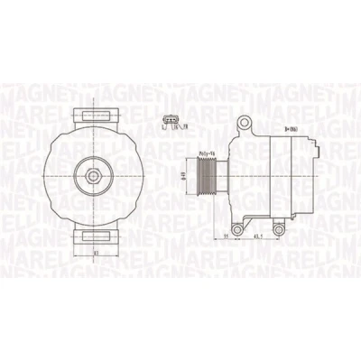 Afbeelding van Magneti Marelli Alternator/Dynamo 063731869010