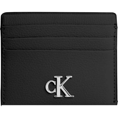 Afbeelding van Calvin Klein Jeans Minimal Monogram Cardcase Visitekaarthouder, Dames, Maat: One Size, Black