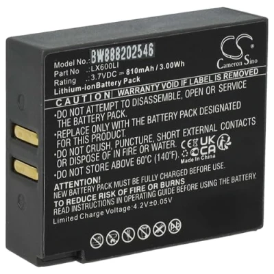 Afbeelding van vhbw Accuvervanging voor Eartec LX600LI draadloze headset hoofdtelefoon (810mAh, 3,7V, Li Ion)