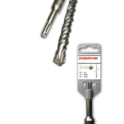 Afbeelding van WERHE ® Professionele SDS Plus betonboor 18 x 600 mm hamerboor steenboor