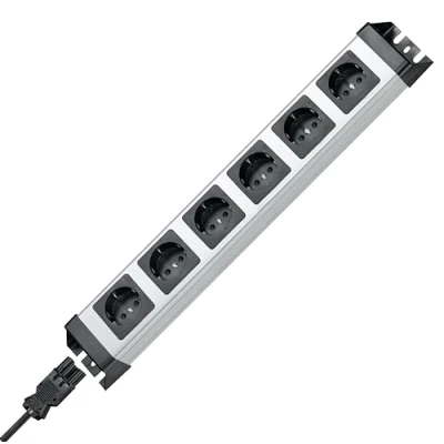 Afbeelding van Kopp 2.29420012E8 Stekkerdoos 6 voudig Zwart, Zilver GST18i aansluitbus 1 stuk(s)
